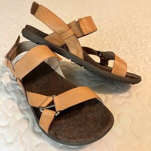 Merrell Brown Leather Women's Sandals